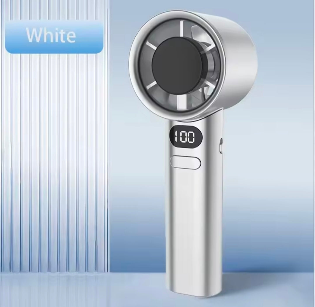 M11 Portable Rechargeable Handheld Fan with LED Display ⚡