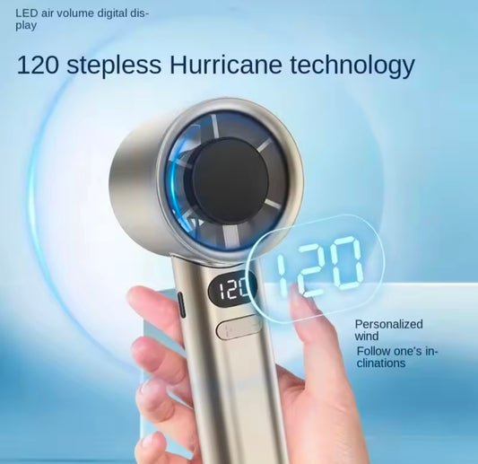 M11 Portable Rechargeable Handheld Fan with LED Display ⚡