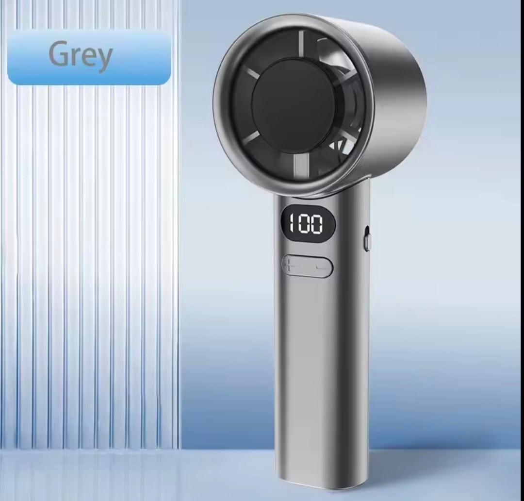M11 Portable Rechargeable Handheld Fan with LED Display ⚡